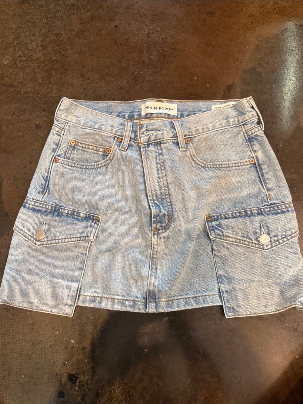 Aritzia Denim Mini Skirt - Picture 1 of 3